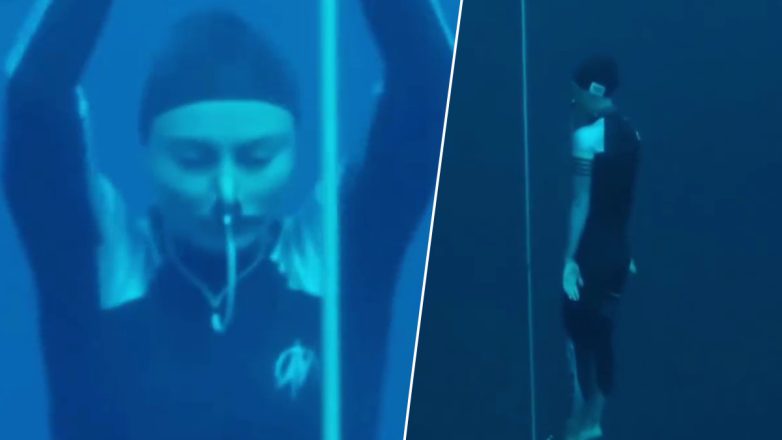 Η Σαντούρσκα έσπασε το παγκόσμιο ρεκόρ της με κατάδυση στα 86 μέτρα