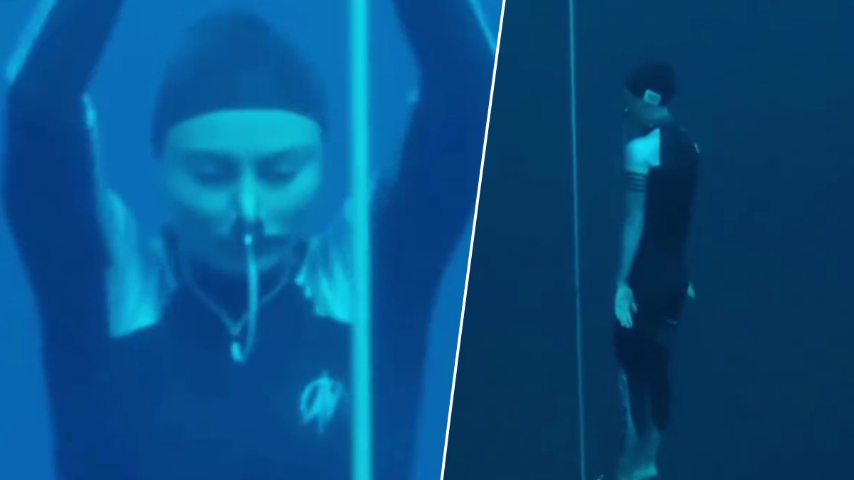 Η Σαντούρσκα έσπασε το παγκόσμιο ρεκόρ της με κατάδυση στα 86 μέτρα