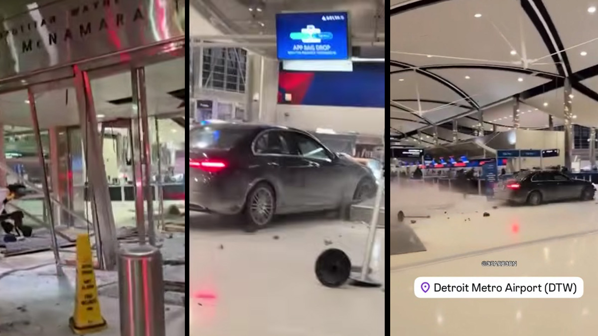 ΗΠΑ: Μπούκαρε με το αμάξι στο αεροδρόμιο και σταμάτησε μόνο στο… check in (Βίντεο)