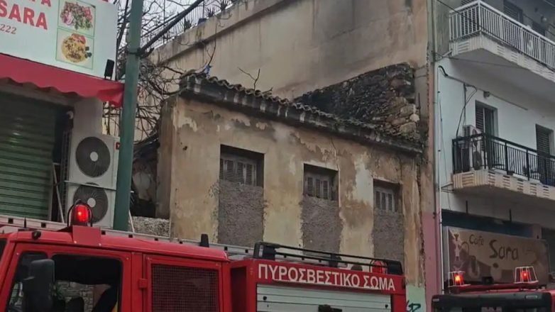 Φωτιά σε κτήριο στο Μεταξουργείο