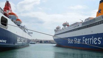 Πλοίο προσέκρουσε στο λιμάνι της Μεγίστης λόγω των ισχυρών ανέμων