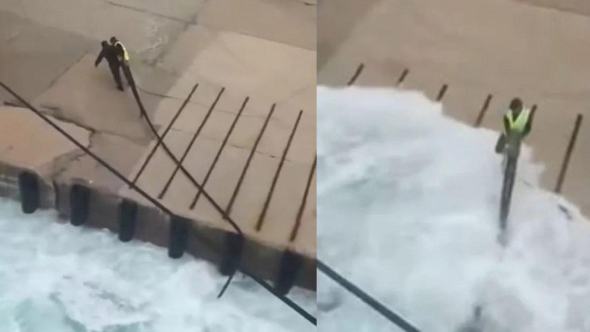 Μάχη με τα κύματα στο Διαφάνι Καρπάθου