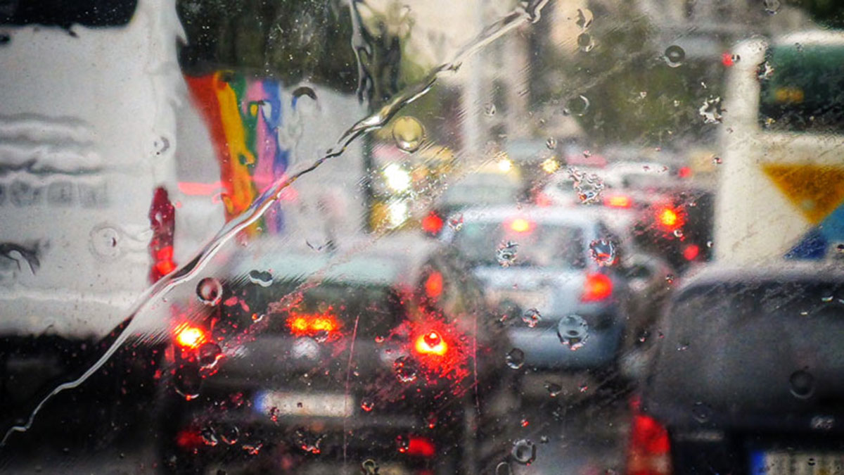 Πρόβλημα λόγω της νεροποντής στην Λ. Κηφισού