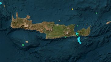 Κρήτη: Έντονη σεισμική ακολουθία νότια του Λασιθίου