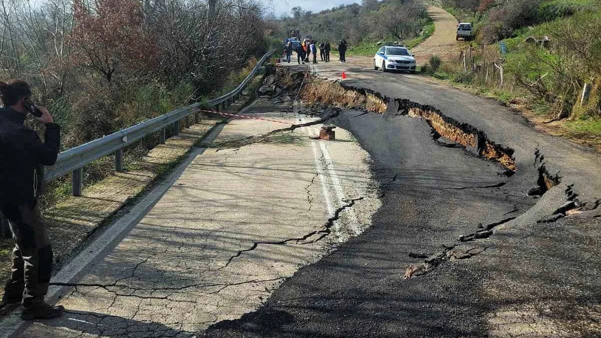 Καθίζηση στην Εθνική Οδό Πατρών – Τριπόλεως