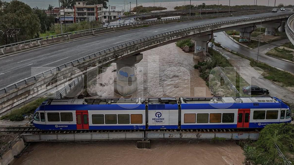 «Φούσκωσε» επικίνδυνα ο Γλαύκος ποταμός στην Πάτρα