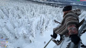 Ο Ken Stornes πηδάει από έναν πύργο ύψους 20 μέτρων στο χιόνι
