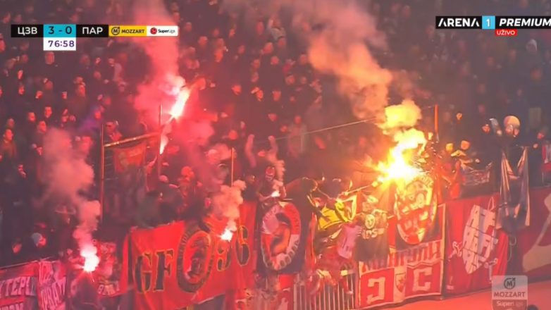 Θρίαμβος (3-0) του Ερυθρού Αστέρα επί της Παρτιζάν