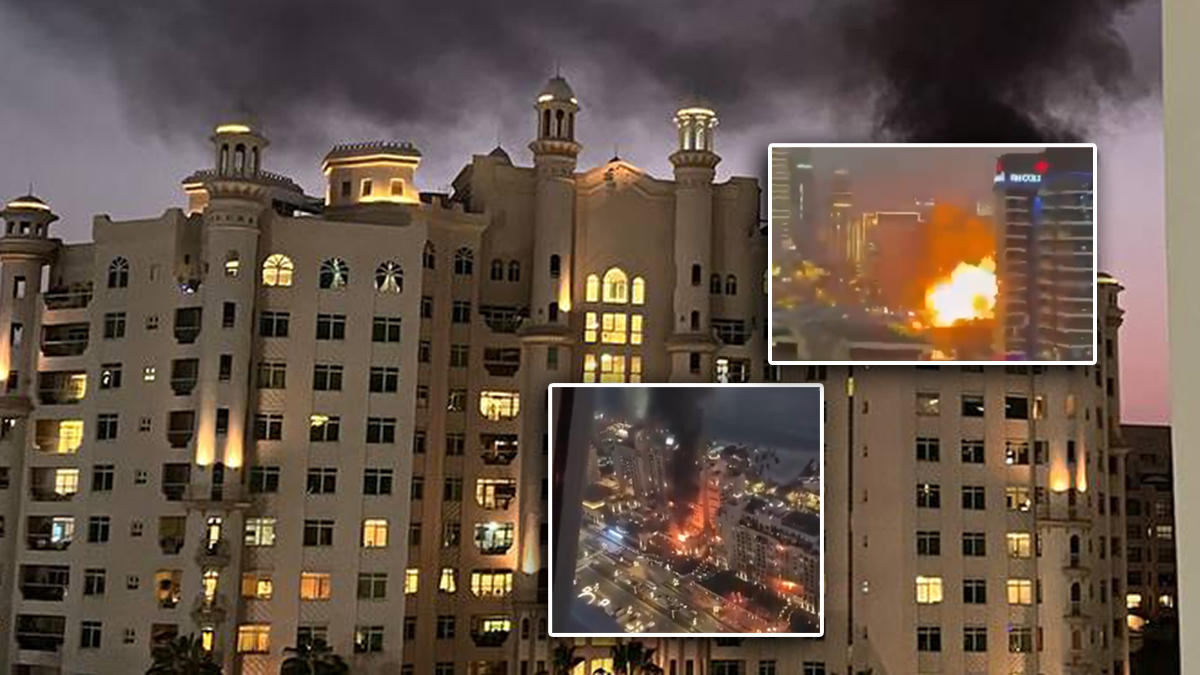 Ιρανικά drones χτυπούν το τεχνητό νησί Palm Beach στο Ντουμπάι