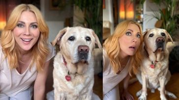 Η viral στιγμή της ημέρας: Η Σμαράγδα Καρύδη «σκουπίζει» τον σκύλο της με ηλεκτρική σκούπα