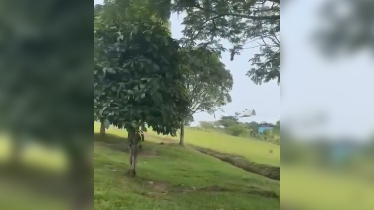 Κολομβία: Η στιγμή της συντριβής του στρατιωτικού αεροσκάφους