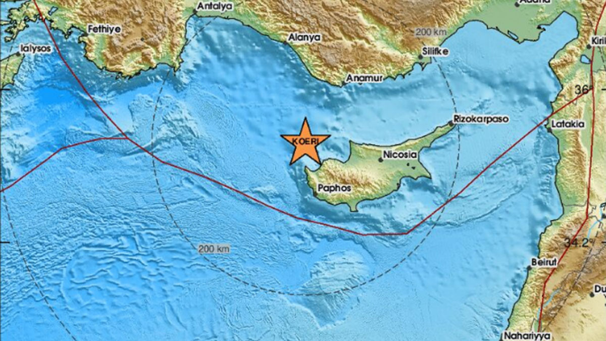 Σεισμός 3,7  Ρίχτερ στην Κύπρο