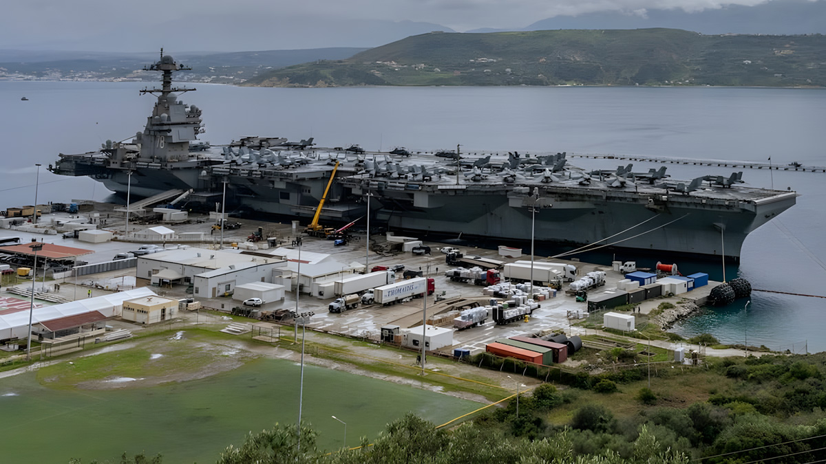 Τι κρύβουν οι Αμερικανοί για το αεροπλανοφόρο USS Gerald Ford Τι κρύβουν οι Αμερικανοί για το αεροπλανοφόρο USS Gerald Ford