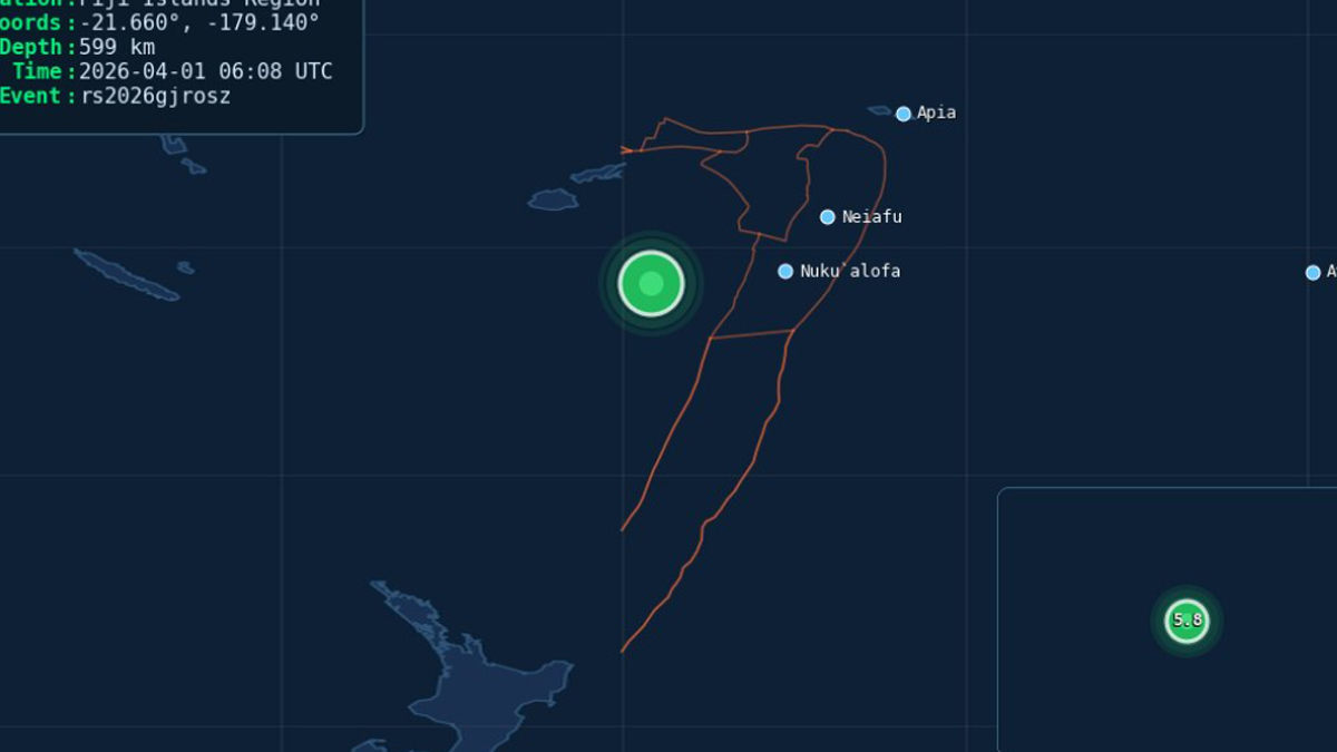 Σεισμός 5,8 Ρίχτερ στα νησιά Φίτζι