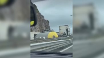 Βυτιοφόρο ανετράπη πάνω στην Εγνατία Οδό