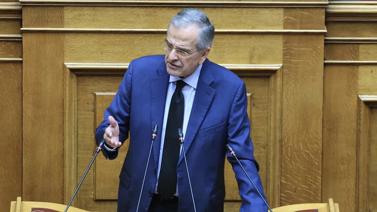 Σαμαράς στη Βουλή: «Η κυβέρνηση Μητσοτάκη συνώνυμη διαφθοράς»