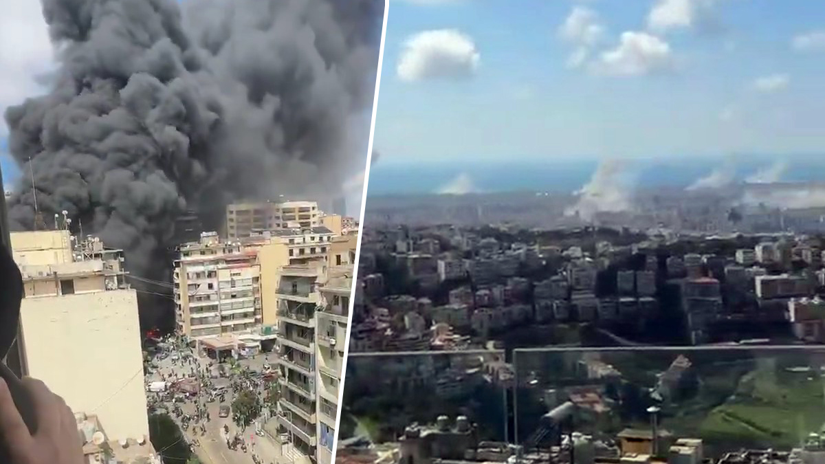 Βίντεο από τις ισραηλινές επιθέσεις στη Βηρυτό