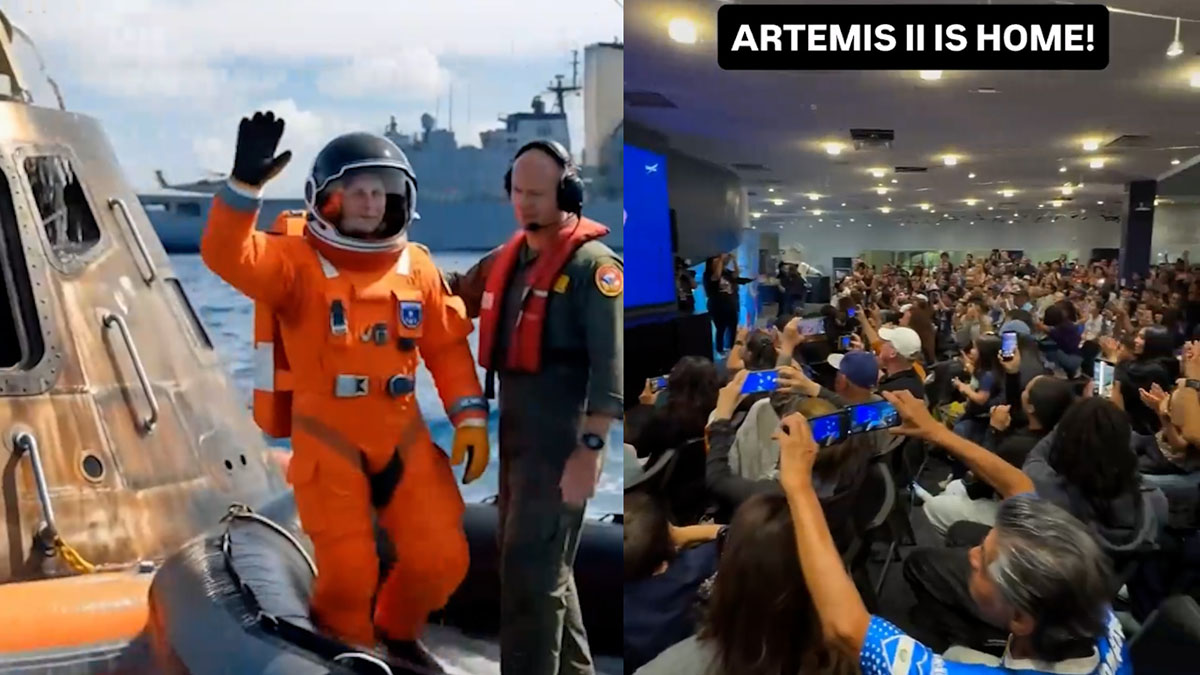 Εντυπωσιακά βίντεο από την επιστροφή του «Artemis II» στη Γη