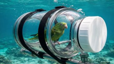 Παπαγάλος εξερευνά… τον βυθό στις Μπαχάμες με μίνι υποβρύχιο