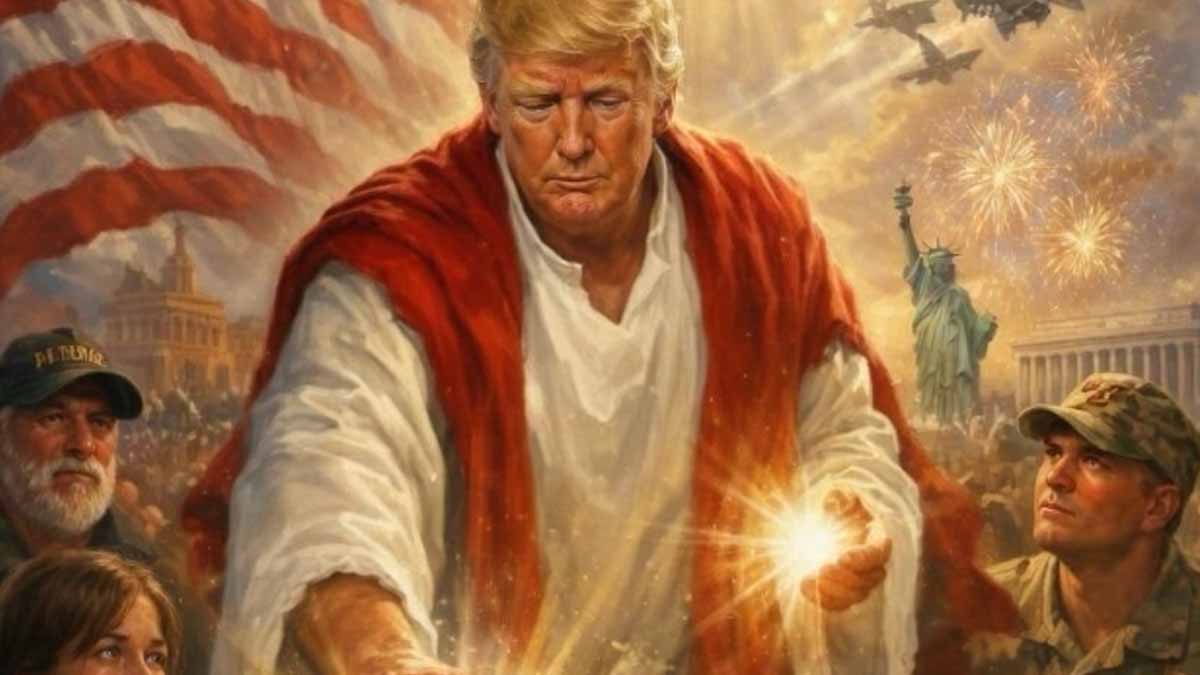 Ο Τραμπ εμφανίστηκε… ως Μεσσίας