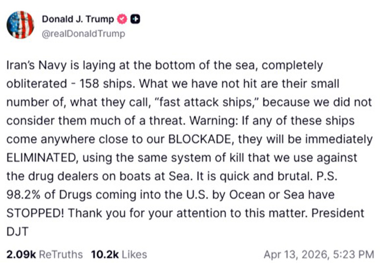 Σε ισχύ η απαγόρευση ναυσιπλοΐας στον Κόλπο του Ομάν και την Αραβική Θάλασσα