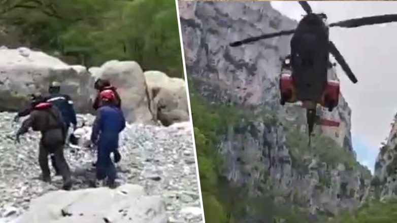 Εντυπωσιακή διάσωση γυναίκας που έκανε πεζοπορία στο φαράγγι του Βίκου