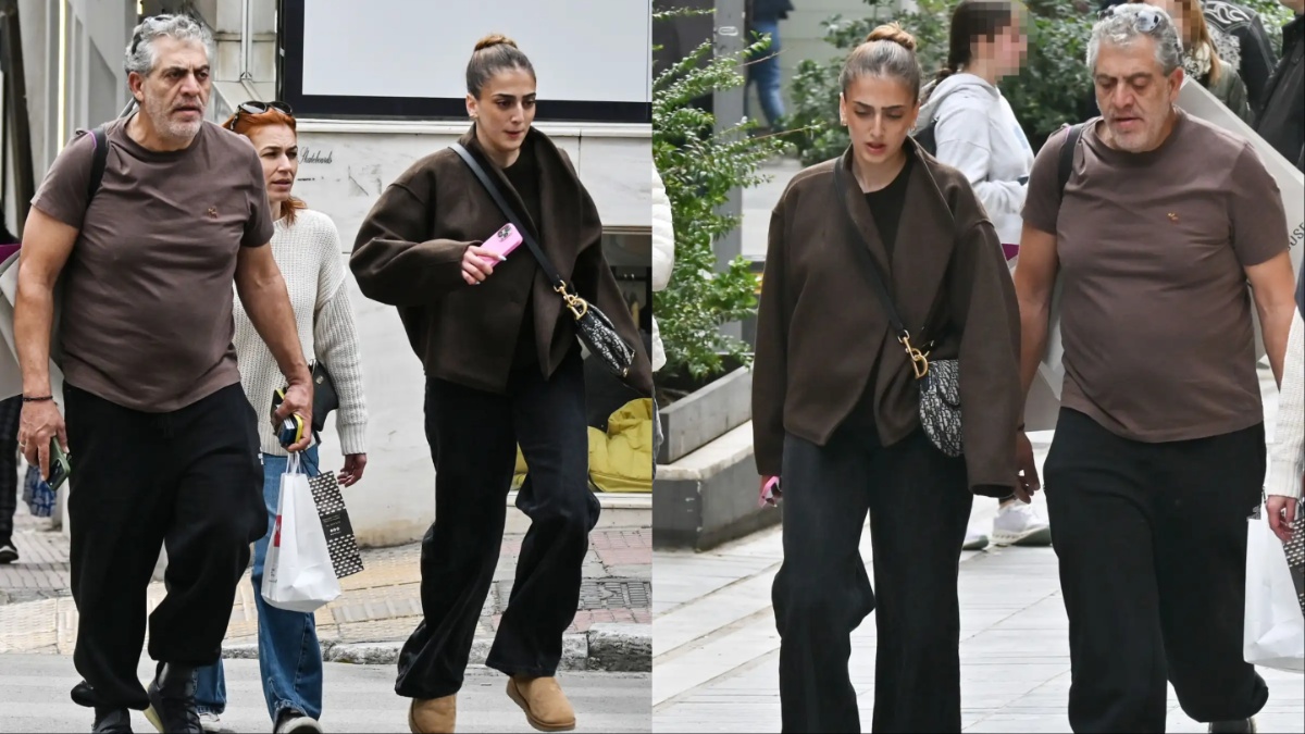 Κούλλης Νικολάου: Σπάνια εμφάνιση με την σύζυγό του, Κλαίρη και την κούκλα κόρη τους, Ελένη στην Αθήνα