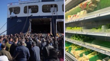 Μυτιλήνη: Τελειώνουν τα τρόφιμα εξαιτίας του αποκλεισμού