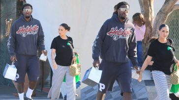 Mathias Lessort: Χαλαρή βόλτα στη Γλυφάδα με τη σύζυγό του πριν τα playoffs