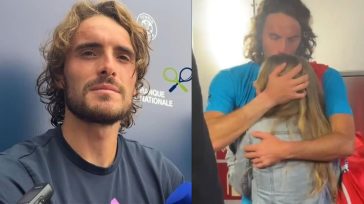 Στέφανος Τσιτσιπάς: Η τρυφερή στιγμή με τη σύντροφό του στα αποδυτήρια του Madrid Open