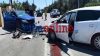 Σφοδρή σύγκρουση δύο αυτοκινήτων με τρείς τραυματίες