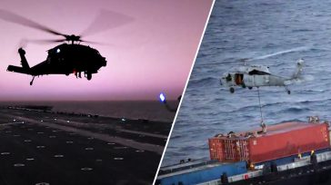 Ρεσάλτο Αμερικανών πεζοναυτών σε πλοίο μεταφοράς εμπορευματοκιβωτίων στην Αραβική Θάλασσα