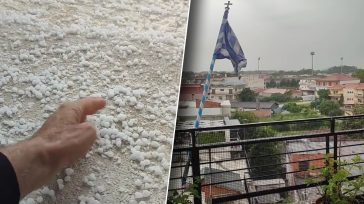 Έπεσε χαλάζι σε μέγεθος φουντουκιού στην Καρδίτσα