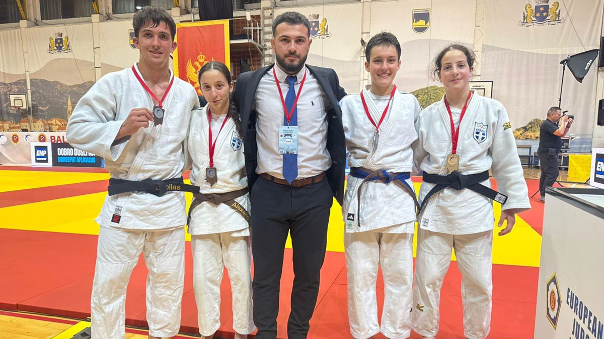 Τέσσερα μετάλλια στο βαλκανικό Πρωτάθλημα τζούντο