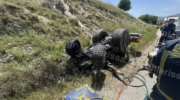 Λάρισα: Άνδρας καταπλακώθηκε από το τρακτέρ του
