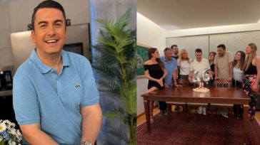 Λιάγκας, Αντωνά και Θεοδωρίδου γιόρτασαν τα γενέθλια του Πάνου Κατσαρίδη