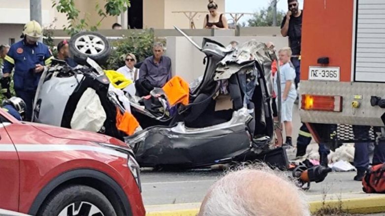 Θανατηφόρο τροχαίο στη Ρόδο: Δύο γυναίκες νεκρές και ένα όχημα «σμπαράλια» Θανατηφόρο τροχαίο στη Ρόδο: Δύο γυναίκες νεκρές και ένα όχημα «σμπαράλια»