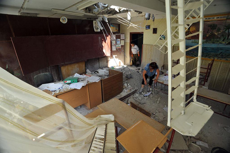 Εικόνα από το εσωτερικό της φοιτητικής εστίας στο Σταρομπίλσκ