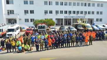 Μεγάλη άσκηση ετοιμότητας για σεισμό και χημικό ατύχημα στο Ναυτικό Οχυρό Σκαραμαγκά