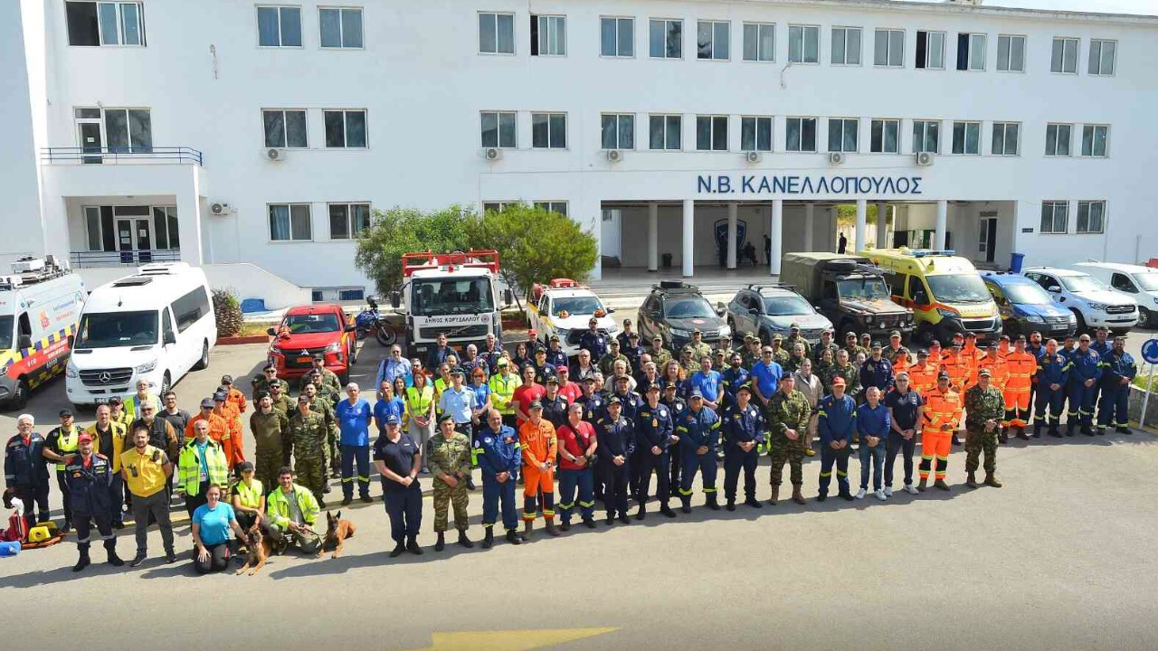Μεγάλη άσκηση ετοιμότητας για σεισμό και χημικό ατύχημα στο Ναυτικό Οχυρό Σκαραμαγκά