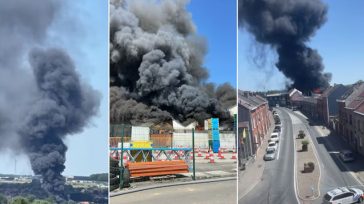Φωτιά στο Βέλγιο: Τοξικός καπνός και εκκενώσεις στο Τουμπίζ