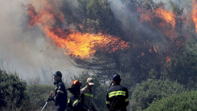 Σε εξέλιξη  πυρκαγιά στους Γόννους του Δήμου Τεμπών