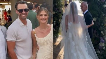 Αμαλία Κωστοπούλου: Η στιγμή που ο Πέτρος Κωστόπουλος την παραδίδει στον γαμπρό του, Jake Medwell
