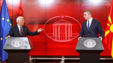 Ο Αντόνιο Κόστα καλεί τη Βόρεια Μακεδονία να τροποποιήσει το Σύνταγμά της