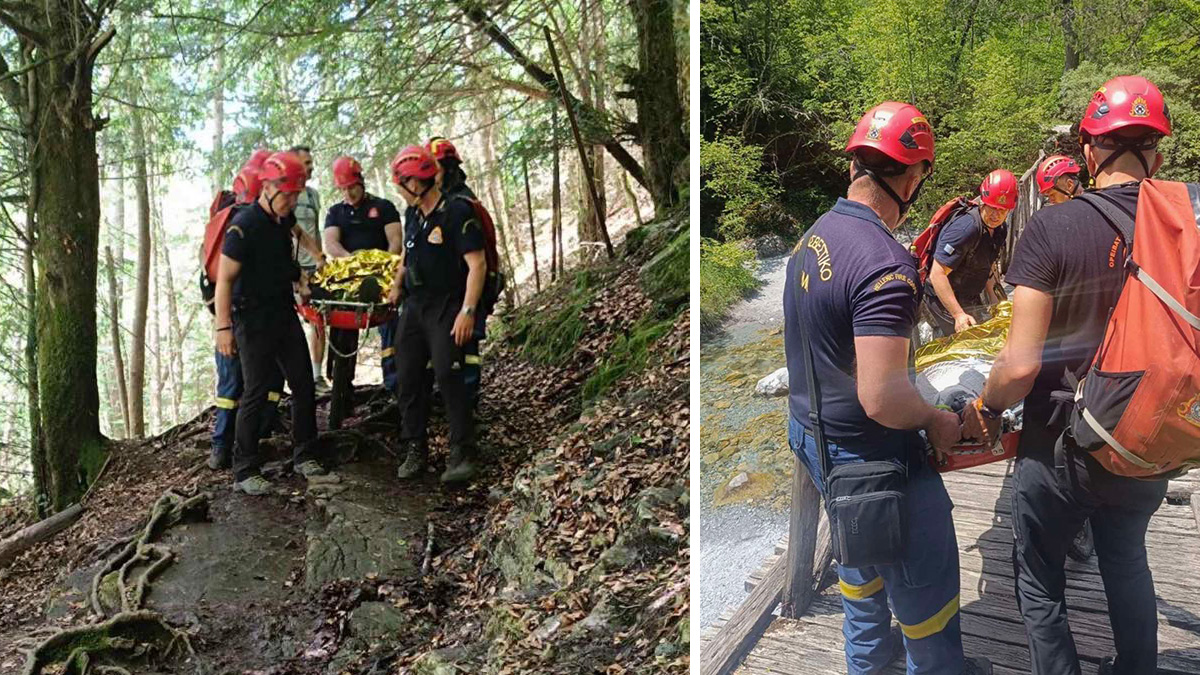 Όλυμπος: Επιχείρηση διάσωσης 78χρονου στο μονοπάτι προς το σπήλαιο του Αγίου Διονυσίου