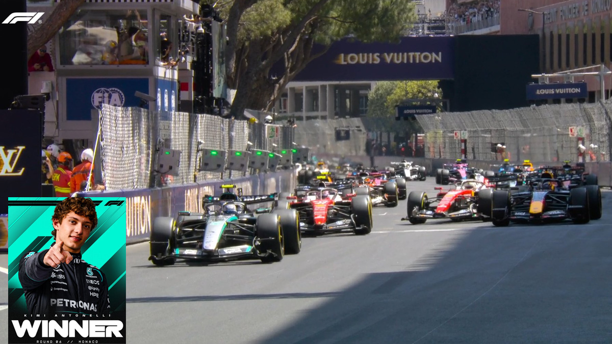 F1 GP Μονακό: Πέμπτη σερί νίκη για τον Kimi Antonelli, σε έν