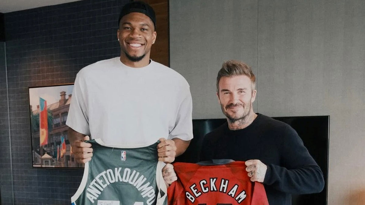 Γιάννης Αντετοκούνμπο – David Beckham: Η συνάντηση των δύο σ