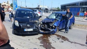 Λαμία: Μεθυσμένος οδηγός «καβάλησε» νησίδα και «καρφώθηκε» σε ΙΧ