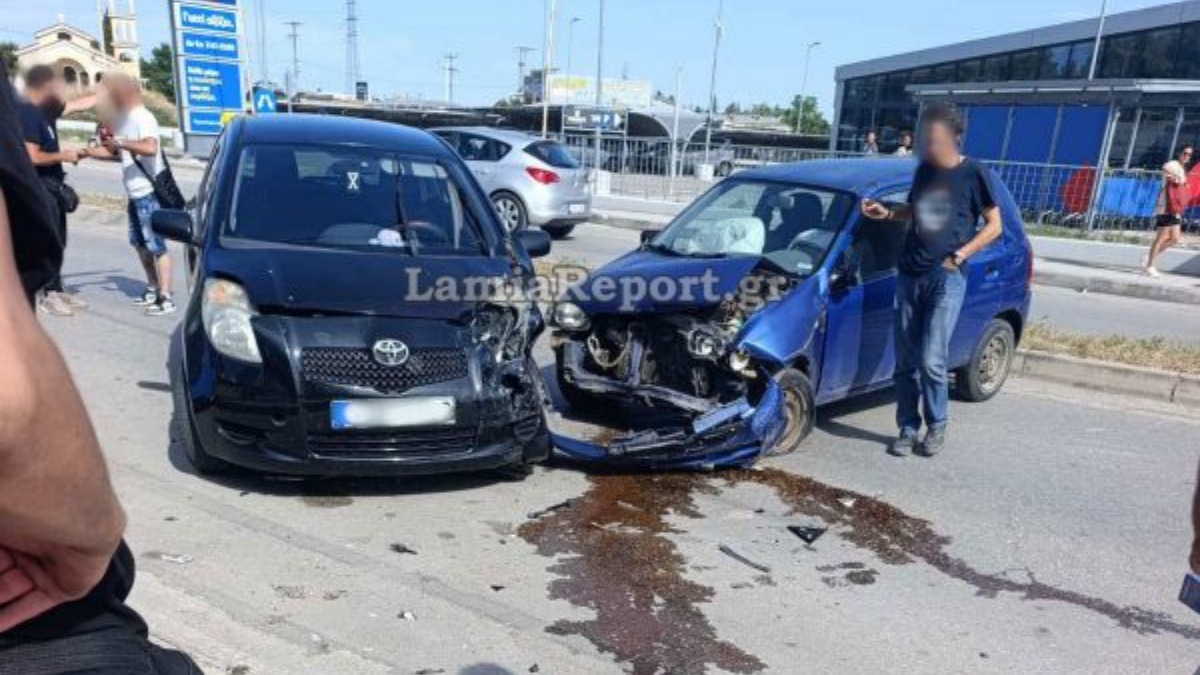Λαμία: Μεθυσμένος οδηγός «καβάλησε» νησίδα και «καρφώθηκε» σ