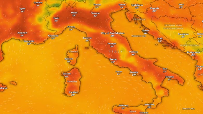 Κύμα έντονης ζέστης αναμένεται στη γειτονική Ιταλία Κύμα έντονης ζέστης αναμένεται στη γειτονική Ιταλία